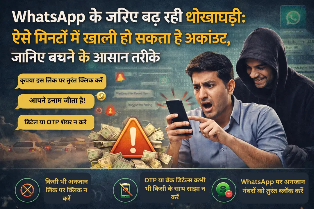 WhatsApp के जरिए बढ़ रही धोखाधड़ी